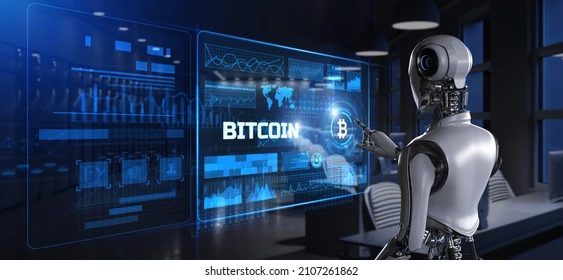 bitcoin-cryptocurrency-btc-trading-robot-260nw-2107261862